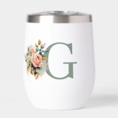 Modern Elegant Floral Custom Monogram (Voorkant)