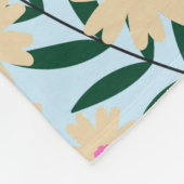 Modern Elegant Floral Fleece Deken (Hoek)
