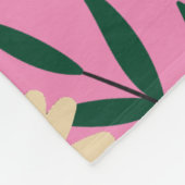 Modern Elegant Floral Fleece Deken (Hoek)