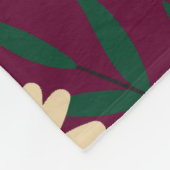 Modern Elegant Floral Fleece Deken (Hoek)