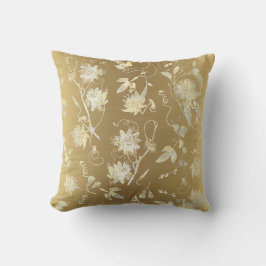 Modern Elegant Floral Gold Kussen