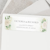 Modern Elegant Floral Greenery Wedding Etiket