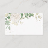 Modern Elegant Floral Greenery Wedding Reception Informatiekaartje (Achterkant)