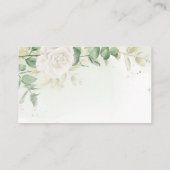 Modern Elegant Floral Greenery Wedding Reception Informatiekaartje (Achterkant)