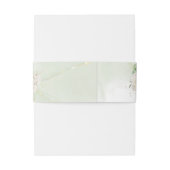 Modern Elegant Floral Greenery Wedding Uitnodigingen Wikkel (Achterkant Voorbeeld)