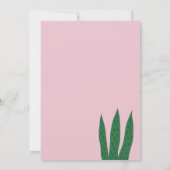Modern Elegant Floral Happy Birthday Flat Card (Achterkant)