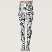 Modern Elegant Floral Leggings (Voorkant)