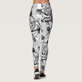 Modern Elegant Floral Leggings (Achterkant)