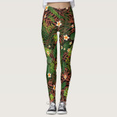 Modern Elegant Floral Leggings (Voorkant)