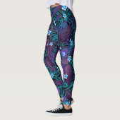 Modern Elegant Floral Leggings (Links)