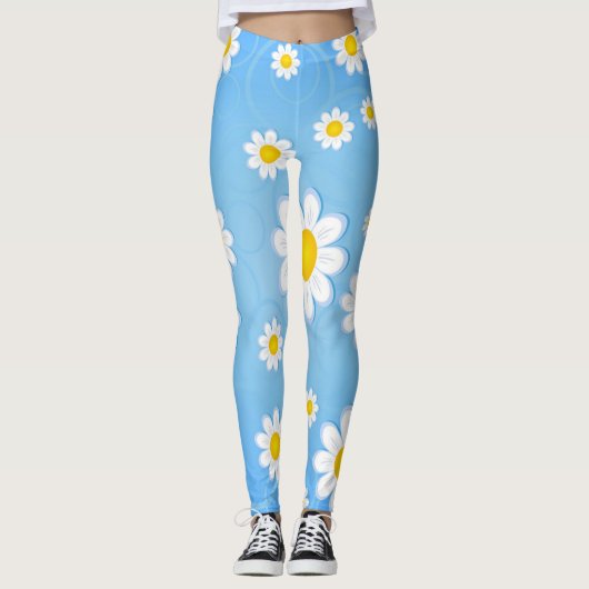 Modern Elegant Floral Leggings (Voorkant)