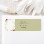 Modern Elegant Floral Rustic Etiket (Insitu)