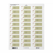 Modern Elegant Floral Rustic Etiket (Full Sheet)