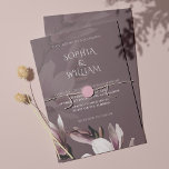 Modern Elegant Floral Wedding Invitation Kaart<br><div class="desc">Deze moderne elegante florale trouwuitnodiging bevat mooie zachte kleuren,  bloemen en typografie. Ideaal voor lentendendingen. Er is een afdrukbaar bestand beschikbaar.</div>