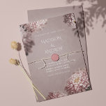 Modern Elegant Floral Wedding Invitation Kaart<br><div class="desc">Deze prachtige moderne elegante bloemige bruiloft-uitnodiging bevat een waterverf stoffige roos achtergrond,  mooie bloemen en typografie. Het is ideaal voor lente- en zomerbruiloften. Vind overeenkomende objecten in het Collectie Elegant Floral Wedding. Er is een afdrukbaar bestand beschikbaar.</div>