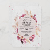 Modern Elegant Flowers Lijst Beauty Kaart (Voorkant / Achterkant)