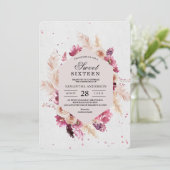 Modern Elegant Flowers Lijst Beauty Kaart (Staand voorkant)