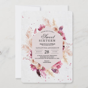 Modern Elegant Flowers Lijst Beauty Kaart