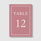 Modern Elegant Formal Dusty Roos Wedding Kaart