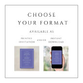 Modern Elegant Formal Paars Lavender Wedding Kaart