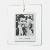 Modern Elegant  Fotokerst Keramisch Ornament (Links)