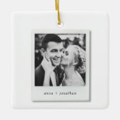 Modern Elegant  Fotokerst Keramisch Ornament (Voorkant)