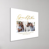 Modern elegant fotoscript grootvadercadeau folie afdrukken (Laagn)