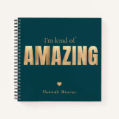 Modern Elegant Fun Typography Motivational Notitieboek (Voorkant)
