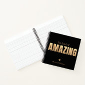 Modern Elegant Fun Typography Motivational Notitieboek (Binnen)