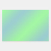 Modern Elegant Funky Ombre Pastel Pink Blue Green Inpakpapier Vel (Voorkant 2)