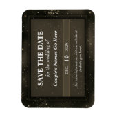 Modern elegant galaxy Chic Simple Save the Date Magneet (Verticaal)