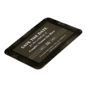 Modern elegant galaxy Chic Simple Save the Date Magneet (Linkerzijde)
