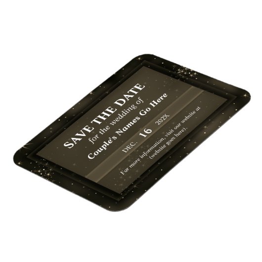 Modern elegant galaxy Chic Simple Save the Date Magneet (Linkerzijde)
