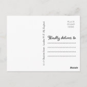 Modern Elegant Gay Pas getrouwd kerstfoto Briefkaart (Achterkant)