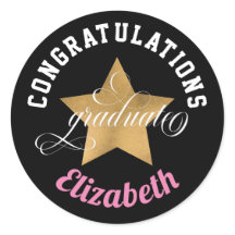 Modern Elegant Gefeliciteerd Monogram Afstuderen