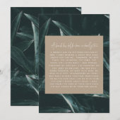 Modern elegant geneigd tot herinnering (Voorkant / Achterkant)