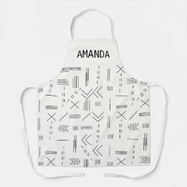 Modern Elegant Geometrisch Aangepast Gepersonalise Schort