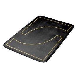Modern Elegant Geometrisch Faux Gold-ontwerp Badmat