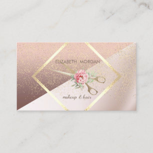 Modern Elegant, Geometrisch, Frame, Confetti, Scha Visitekaartje