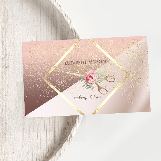 Modern Elegant, Geometrisch, Frame, Confetti, Scha Visitekaartje