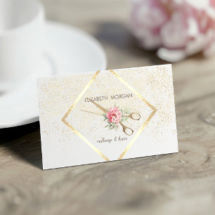 Modern Elegant, Geometrisch, Frame, Confetti, Scha Visitekaartje