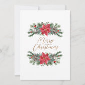 Modern Elegant Geometrisch Goud Kerstfeest Kaart (Achterkant)