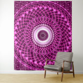 Modern Elegant Geometrisch stijlvol spiritueel blo Wandkleed (In situ)