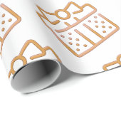 Modern Elegant geschenk boog patroon Cadeaupapier (Rol Hoek)