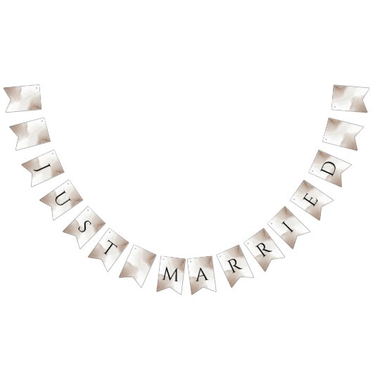 Modern Elegant Gewoon Getrouwd Passen getrouwd Vlaggetjes (Alle)