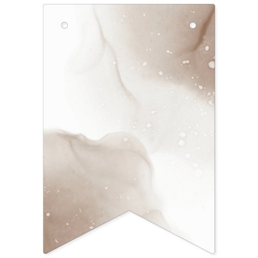 Modern Elegant Gewoon Getrouwd Passen getrouwd Vlaggetjes (Tweede vlag)