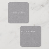 Modern elegant gewoon professioneel hoogwaardig vierkante visitekaartje (Voorkant / Achterkant)