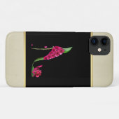 Modern Elegant Girly, Black, Cream, Flower Hiel Case-Mate iPhone Case (Achterkant (horizontaal))