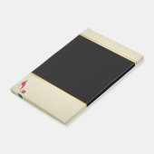 Modern Elegant Girly, Black, Cream, Flower Hiel Post-it® Notes (Schuin)