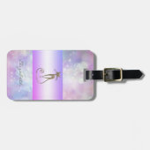 Modern Elegant Girly, Bokeh, Cat Bagagelabel (Voorkant horizontaal)